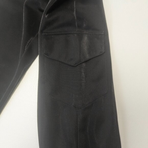 Know One Cares Size Small Black Shiny Jogger Pants - Picture 3 of 14